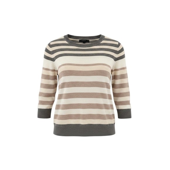 Banana Republic Sweaters - Banana Republic Lightweight Sweater Women's Large Striped 3/4 Sleeve Career EUC